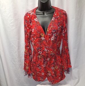 Xhilaration floral romper size Medium